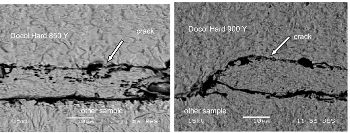 Figure 29: 550, edge crackmounting polymer