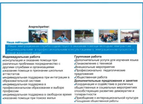 Abbildung 13: Informationsflyer, russischsprachige Seite 