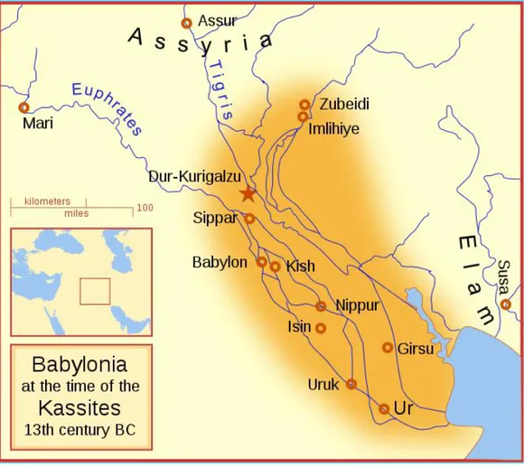 Figure 22: Babylonia, at the time of the Kassites [10]. 