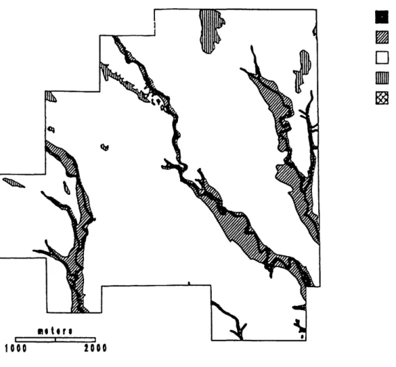 Figure  6  Surficial geology map produced as a result of research during LTER (Davidson 1988)