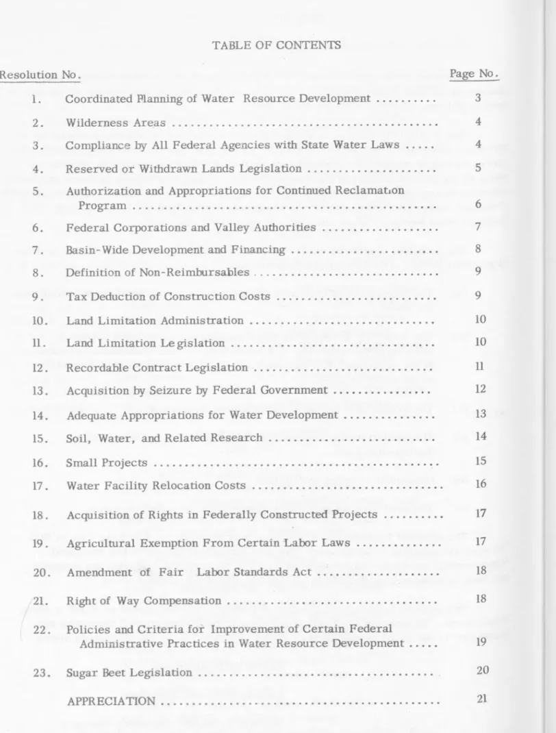 TABLE  OF  CONTENTS
