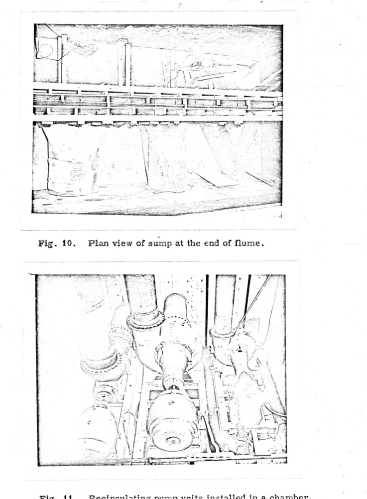 Fig.  10.  Plan view  of sump at the  end  of flume. 
