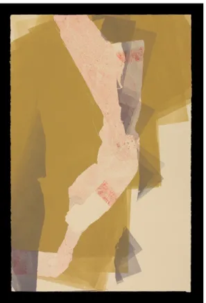 Figure 3:  Maria Hettinga, Hinkley, CA, 2013  monoprint, 40″ x 26″ 