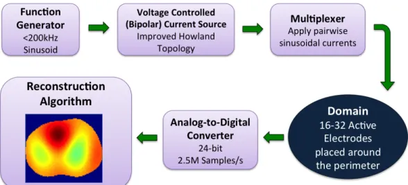 Figure 3.1. The basic design and acquisition of data with the active complex electrode (ACE1) system is described with this block diagram.