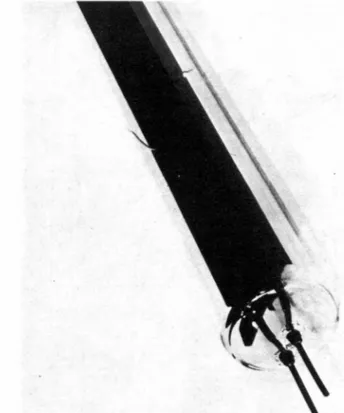 Fig.  3 .  Corning  Glass  Works  evacuated  tube solar collector. 