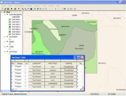 Figure 3.  AgSimGIS Assemble Input Files screen. 