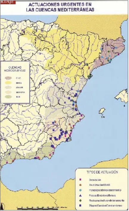 Figure 5. The “Programa Agua” proposed to substitute the Ebro River IBT  Project 