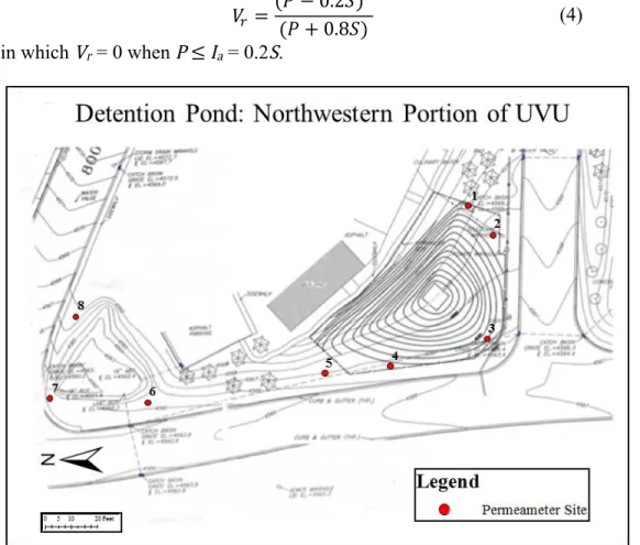 Figure 2. A boulder-lined detention pond is used currently only as a holding pond before the  stormwater is exported