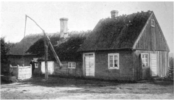 Fig. 12. Brunnjung med stolpvind, Häglinge socken, Skåne. Erixon 1930 fig. 25.