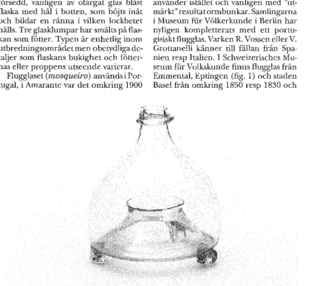 Fig.  1.  Flugglas, Eptingen, Schweiz  (Schweizerisches Museum  fur  Volkskunde Vl43594.1)