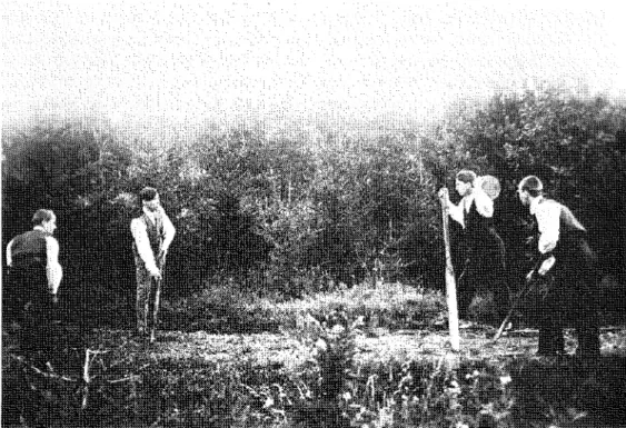 Fig.  1.  Trillaspelare i trakten av  Hallingeberg och Hjorted,  Småland 1927 (ULMA 1395)