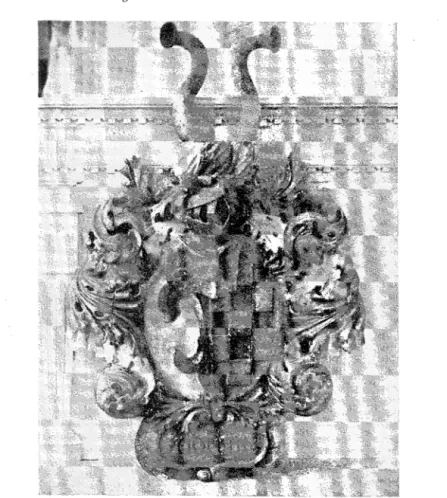 Fig.  2.  Ett  av  de  anvapen  på  fädernet,  som  burosi  begrav- begrav-ningsprocessionen  efter  översten  Gttstaf  Crutts  I692