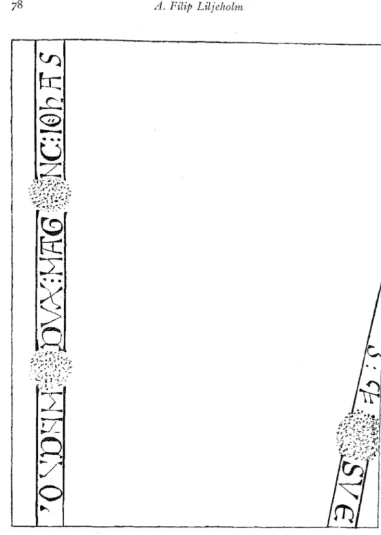Fig.  I.  Johan  Wa/lnw11s  teckning  av  gravstenen  över  Johannes  d~t.1:  av  ål'  I830