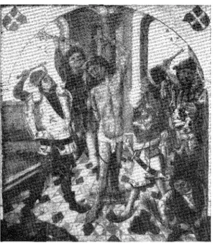 Fig.  4.  Kristi  hudflängning.  Flygelmålning  till  altar- altar-skåpet  i  Reval  I483