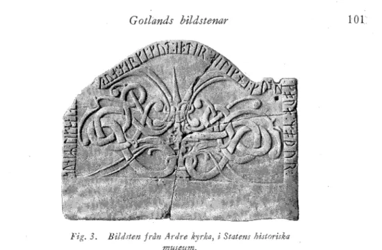 Fig.  3.  Bildsten  från  Ardre  kyrka,  i  Statens  historiska  museum. 