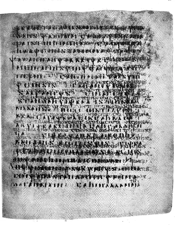 FIG.  '6.  CODEX  AMBROSIANUS  S.  '3-6  SUPER;  UR  PAULI  BREV.  - EN  TYPISK  PAL1UM;PSEST