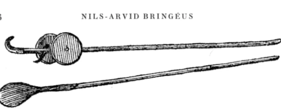 Fig.  8.  Torvredskap  från  Barsebäck.  Ur  Linnes  Skånska  resa. 