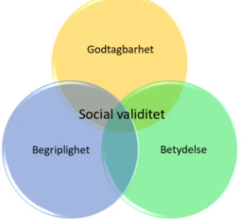 Figur 1. Dimensioner av social validitet.