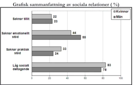 Figur 3. Sociala relationer - Irakier i Malmö