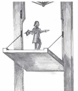 Fig. 1. author’s reproduction of elisha Otis’ safety elevator exhibited at the  crystal palace expo 1854