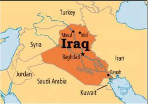 Figure 1: Map of Iraq. 