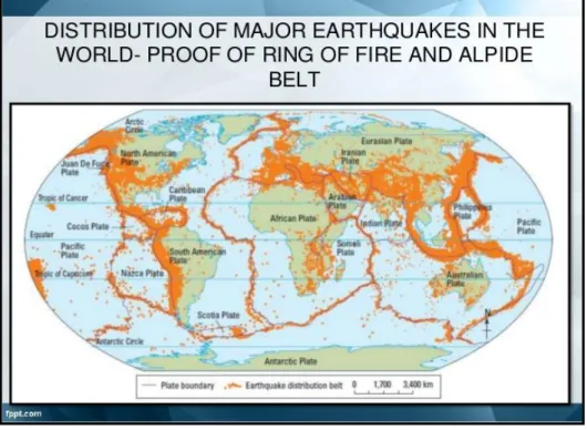 Figure 2: Distribution of Major Earthquakes in the World [3].   
