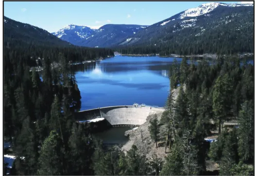 Figure 1: Clear Creek dam (Washington) downstream view. 
