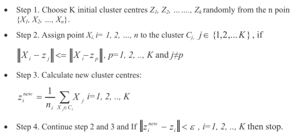 Table 2. Comparison of parametric and non-parametric clustering. 