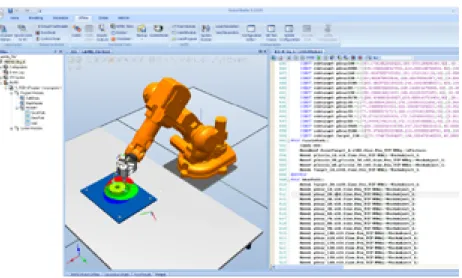 Figure 3.2: A screenshot of the ABB Robot studio.