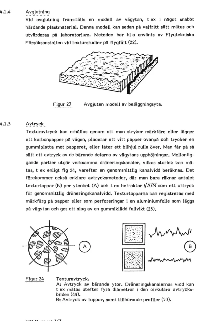 Figur 23 Avgjuten modell av beläggningsyta.