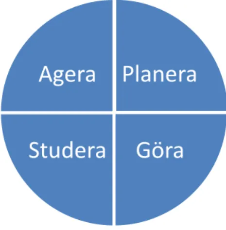 Figur 3. PDSA-hjulet, en förbättringscykel. 