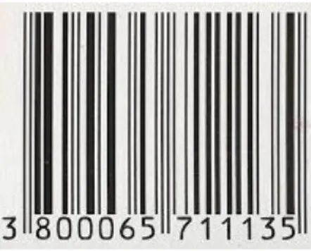 Figure 2 EAN 13 Barcode (Source: Gray, 2009) 