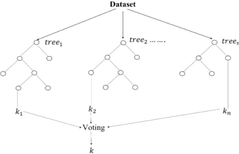 Figure 3.7: Generic structure of random forest classification. 