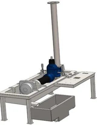 Figur 7 CAD-fil över påbörjad provrigg (Thisab 2017) 