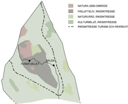 Figur 4: Malung-Sälens kommun, riksintressen   Naturreservat 
