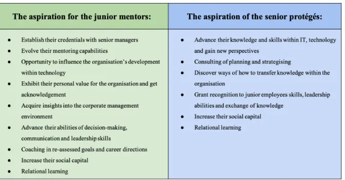 Figure 1: Aspirations from a Reverse Mentoring Relationship 