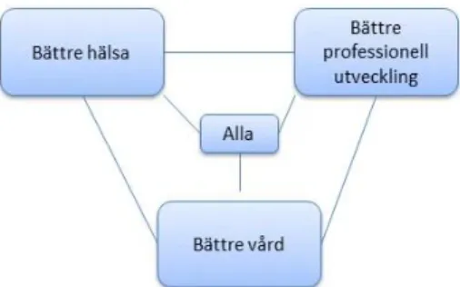 Figur 2. Ritat fritt efter Batalden och Davidoffs (2007) definition av kvalitetsförbättring
