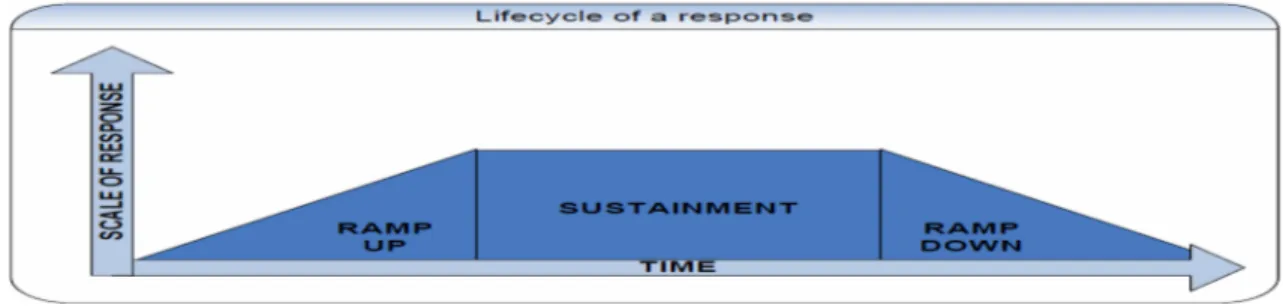 Figure 2-3: Life cycle of response (Tomasini &amp; V, Wassenhove, 2006) 