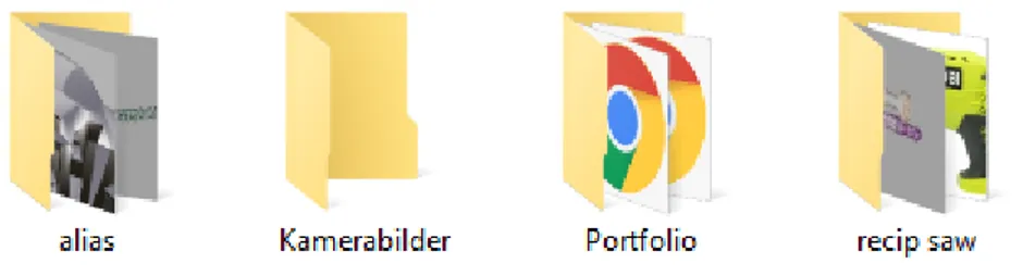 Figure 7 Folders found in computers are an example of a conceptual model 
