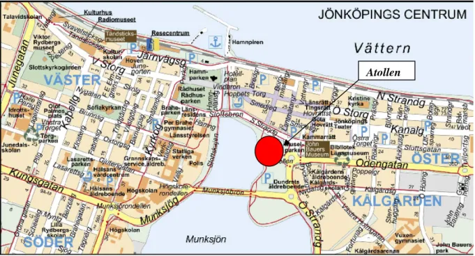 Figur 12. Karta centrala Jönköping (www.jonkoping.se) 