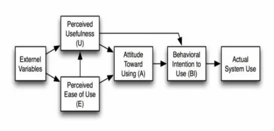 Figure 2: Technology Acceptance Model – based on Davis, Bagozzi, and Warshaw (1989, p.985) 