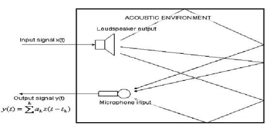 Fig: 4.1 Origins of acoustic echo 