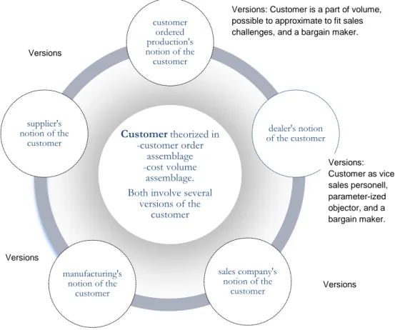 Figure 1Multiple theories and versions in a customer biography 