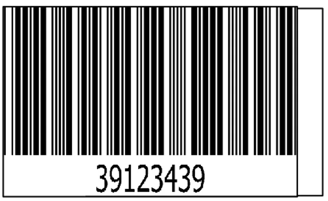 Figure 5 (1D) barcode  Figure 6 (2D) barcode 