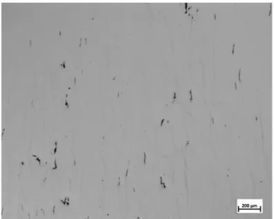 Figure 9. Typical micrograph (of Sample 3) showing prevalence of cracks.