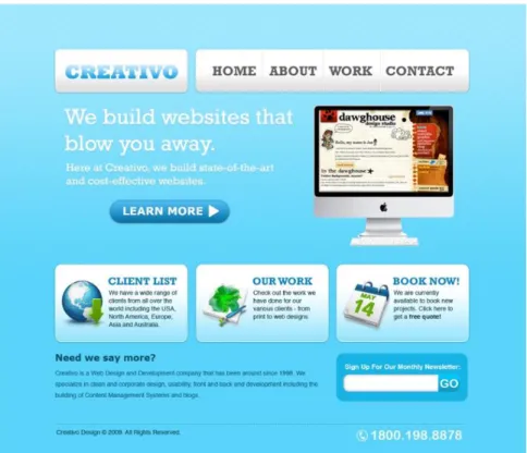 Figure 5. Web 2.0 Design. How to Create a Clean Web 2.0 Style Web Design in Photoshop