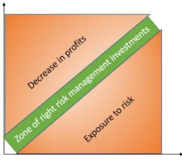 Figure 1: Zone of right risk management capabilities  Own figure based on Fiksel et al