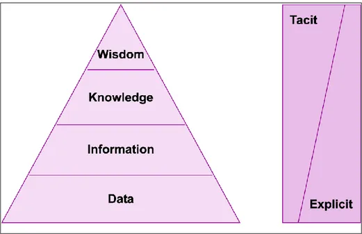 Figure 4. The Knowledge Hierarchy  Source: Faucher, Everett &amp; Lawson (2008) 