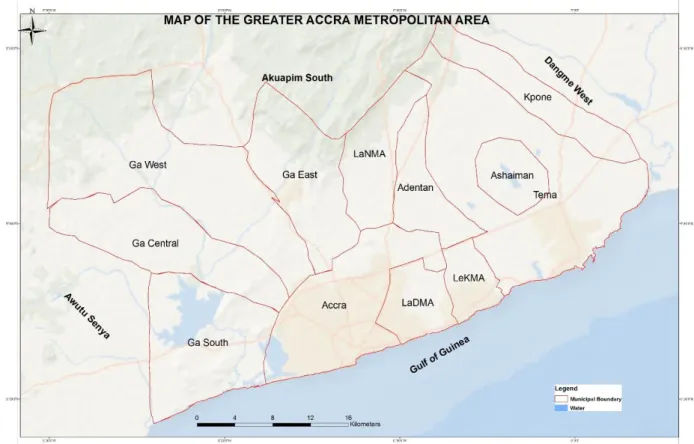 Figure 3: Greater Accra Metropolitan Area 