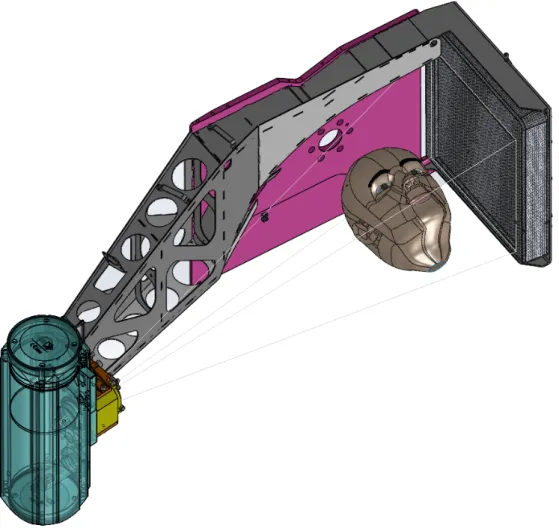 Figure 1.2: Illustration of the CBCT system with a patient. Published with per- per-mission from Elekta AB.